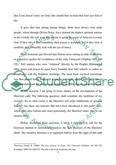 The Mawlawi Order of Sufism