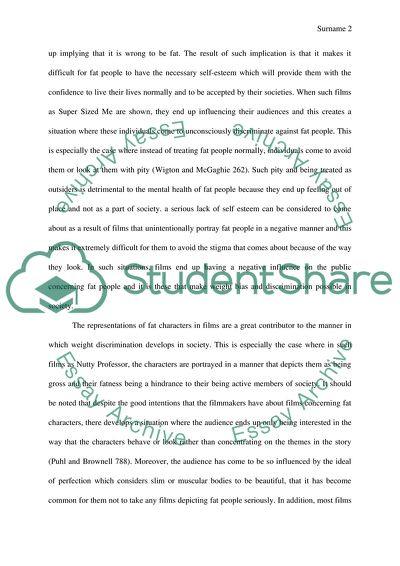 Weight Bias and Discrimination Through Movies