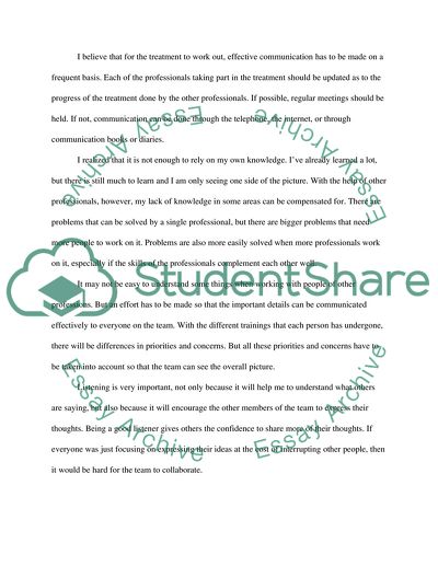 Working with Other Professionals