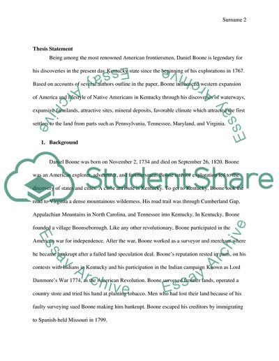 Native Americans in Kentucky and Their Encounter with Daniel Boone