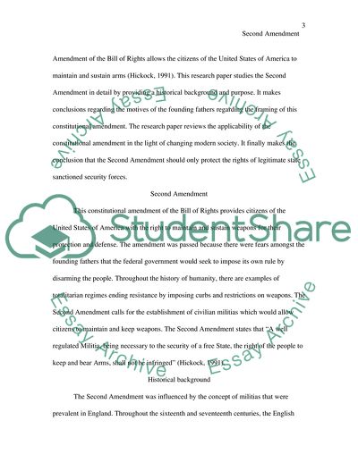 The Meaning of the Second Amendment