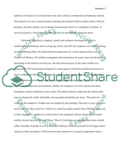 Rhapsody in Blue - George Gershwin