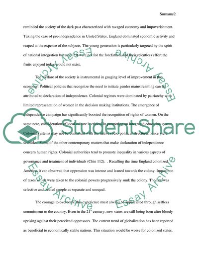 Declaration of Independence of the US