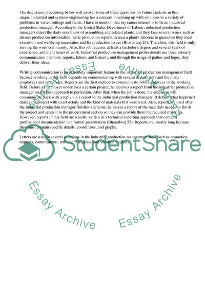 Industrial Production Manager Work-Life