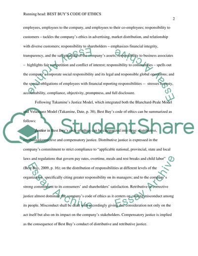 Best Buys Code of Ethics