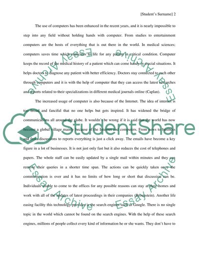 Computers: More than Just an Artificial Need