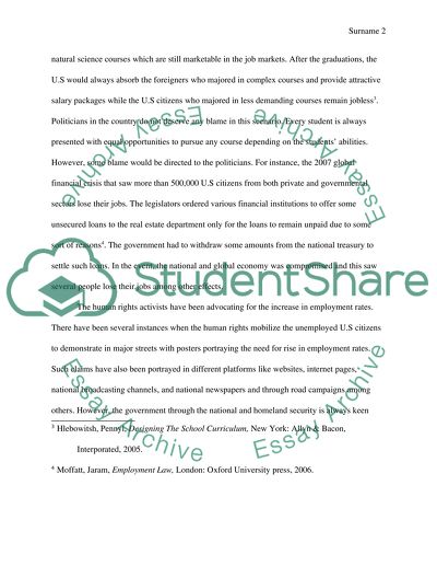 Unemployment Rates in the US