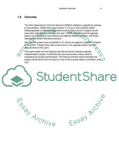 E-Mail Upgrade Project