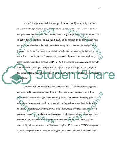 Computing technology in aircraft design