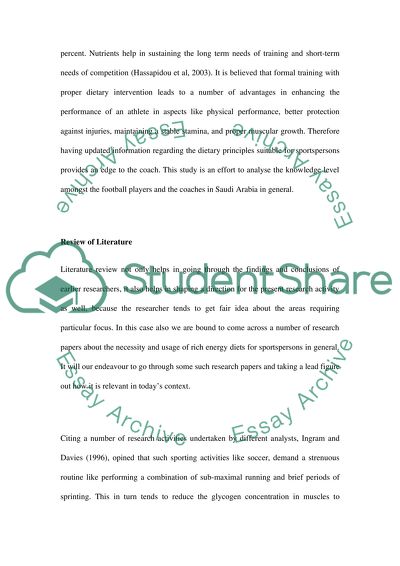 Sports Nutrition Knowledge of Saudi Football Players and Coaches