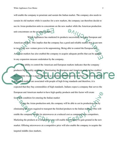 Swot Analysis of White Appliances Company