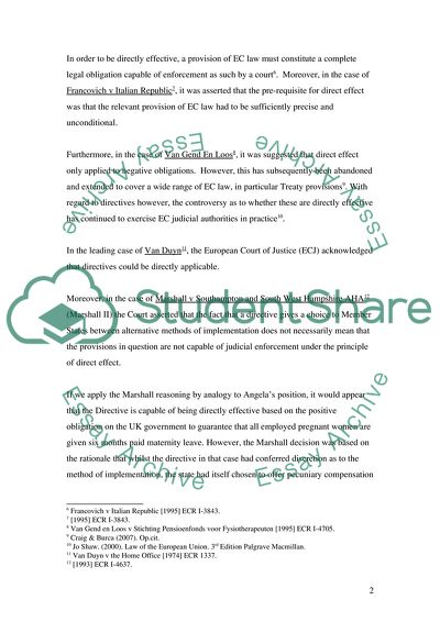 Connection with EU Laws