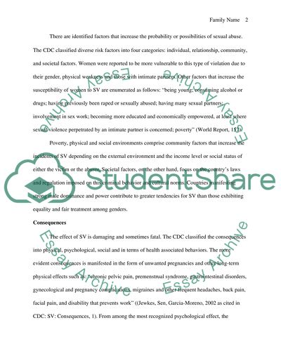 Ways and Means to Prevent and Address Sexual Violence