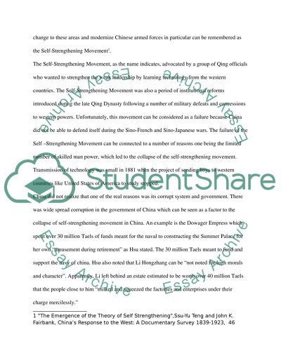 The Self-Strengthening Movement in China