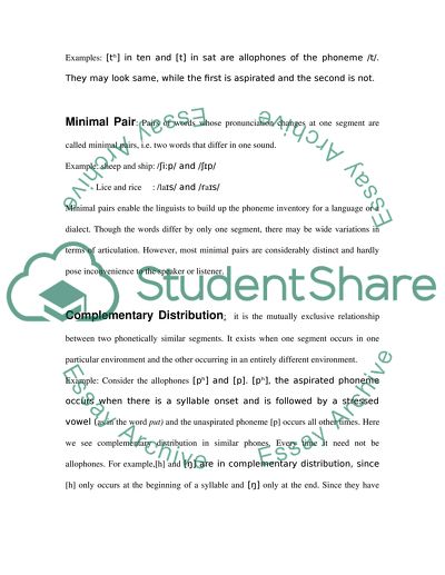Coarticulation, Allophone, and Elision