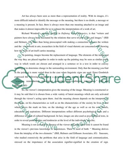 Visual rhetoric paper