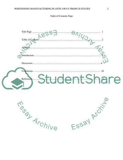 Positioning Manufacturing Plants away from the Green Environment Policies