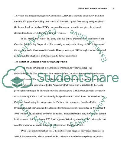 The History of Canadian Broadcasting Corporation