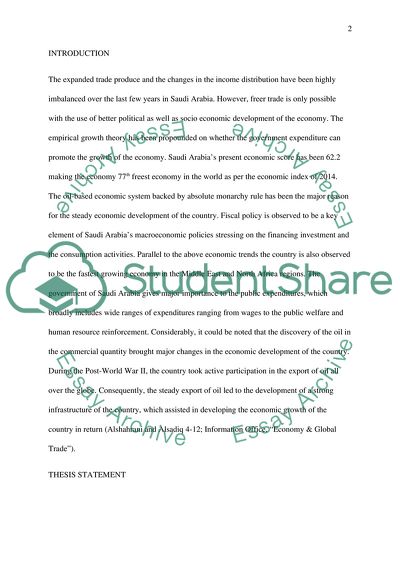 The Trade Income Distribution from 2005 to 2010 in Saudi Arabia
