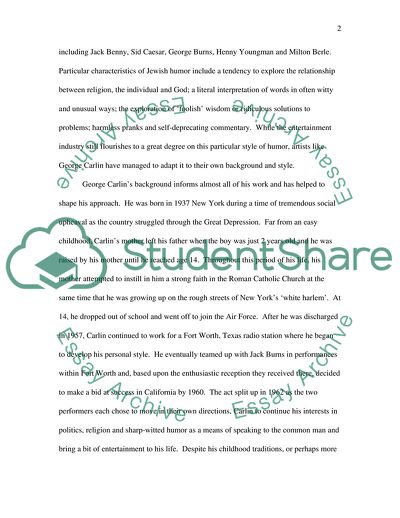 Comedian George Carlin