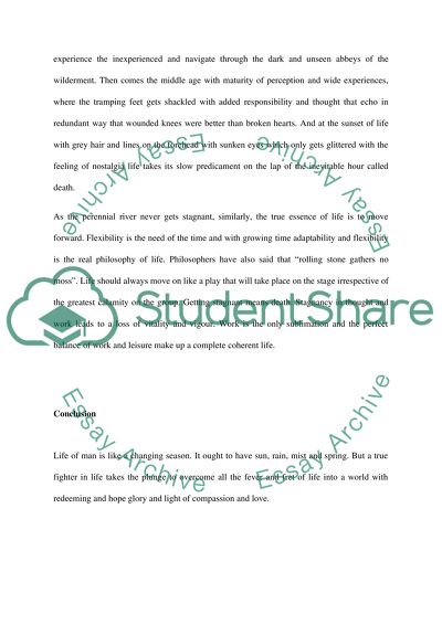 Life is a Trajectory