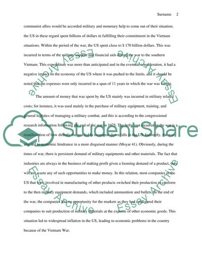 The Vietnam War affected America