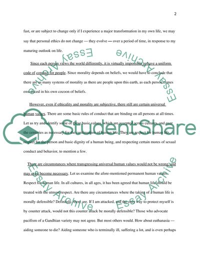 The Subjectivity of Ethics