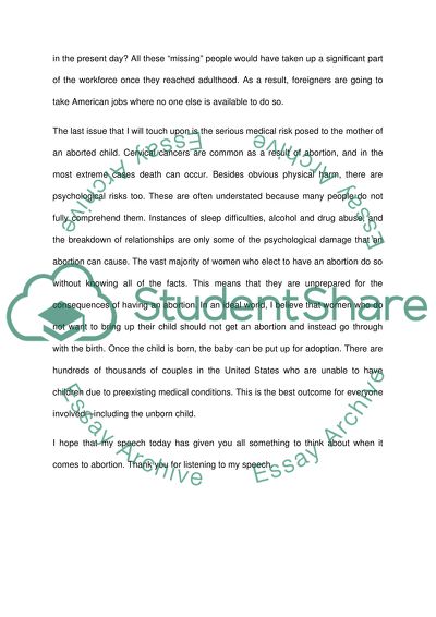 Abortion as a Controversial Topic