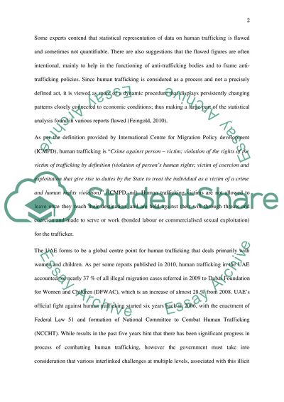 Human Trafficking in the UAE