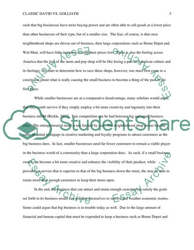 Classic David vs Goliath - Are Big Corporations Driving away Neighborhood Shops