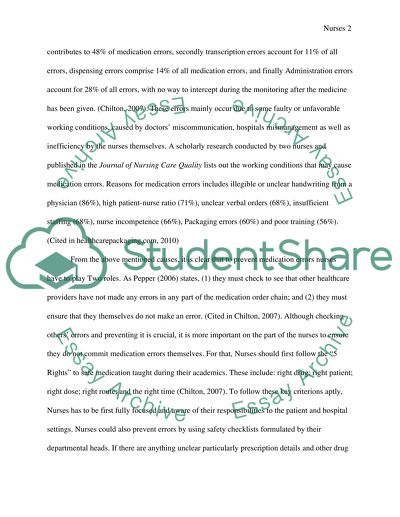 Medication errors > literature review