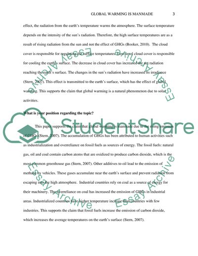 Global climate changes are manmade