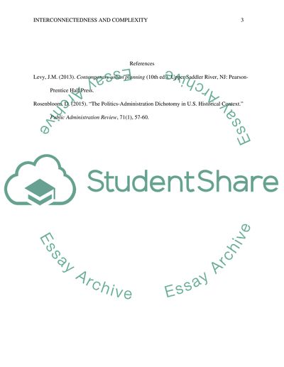 Interconnectedness & Complexity