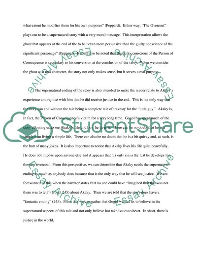 Nikolay Gogols The Overcoat. The Conclusion