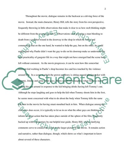 Scorseses Use of Narration and Sound in Goodfellas