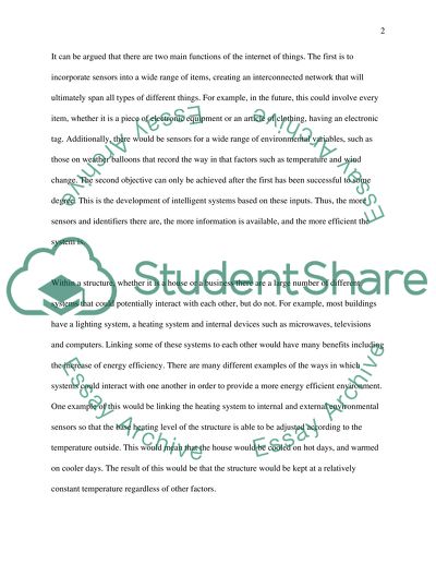 Internet of things and sun spot