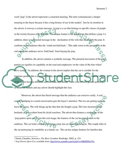 Jeep Patriot Sports Car Advertisement