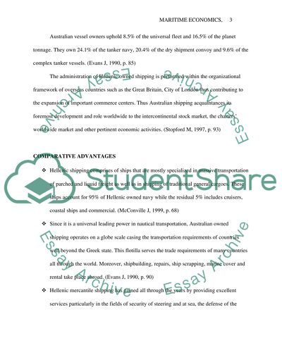Maritime Economics of Australia