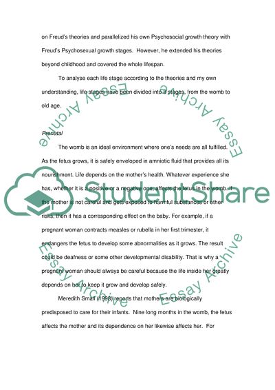 Reflective Paper on Life Span Development