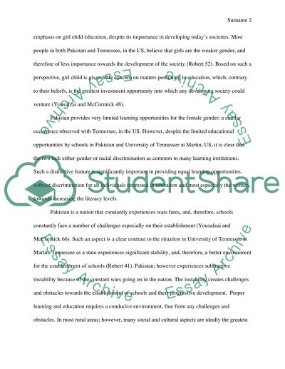 Compare/contrast schools, from the BOOK ( I Am Malala )