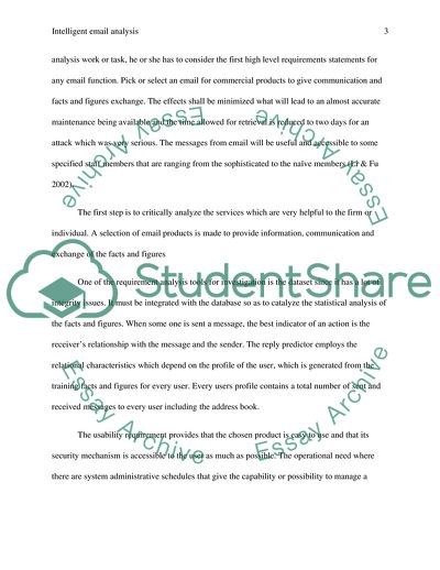 Intelligent Email Analysis