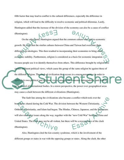 The Clash of Civilizations by Samuel Huntington