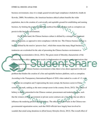 American and Chinese Business Ethic Culture