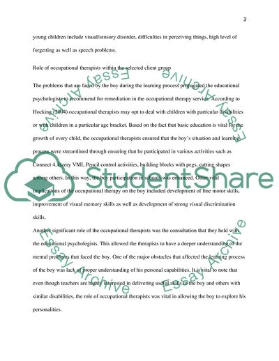 Occupational Therapy Service