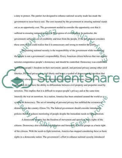 The Monitoring of the Public by the Government