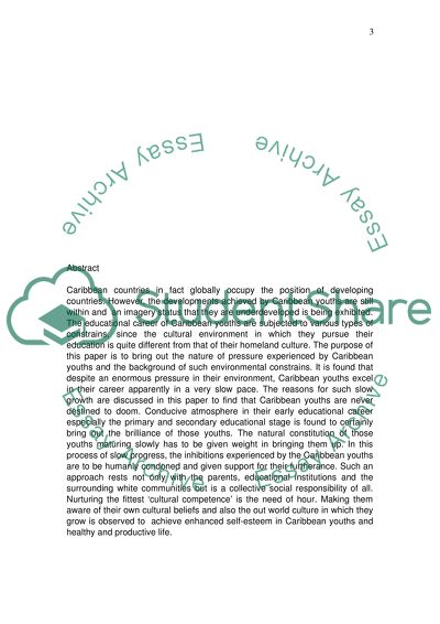 Individual Achievements of African Caribbean Males