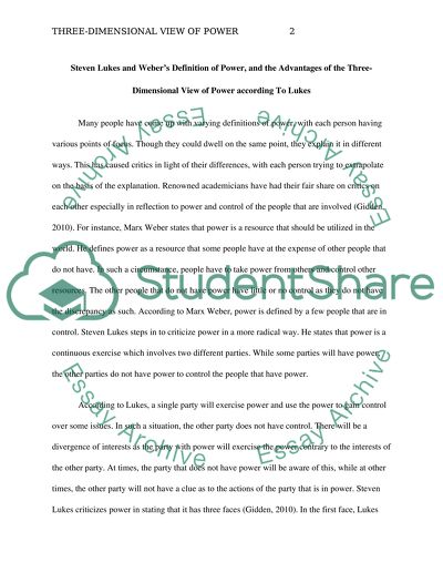 The Advantages of the Three-Dimensional View of Power