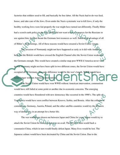 Japan/What if Japan had never bombed Pearl Harbor and the U.S. never entered WW II