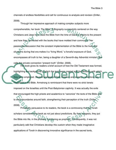 The Bible: A Biography By Karen Armstrong