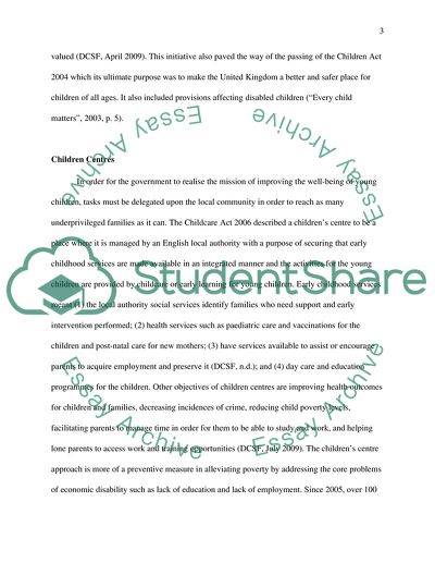 The Role of Family Support Worker in a Childrens Center